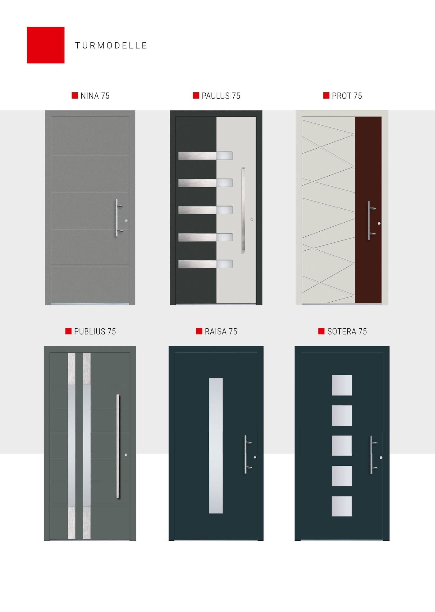 Elite 75 Aluminiumhaustüren