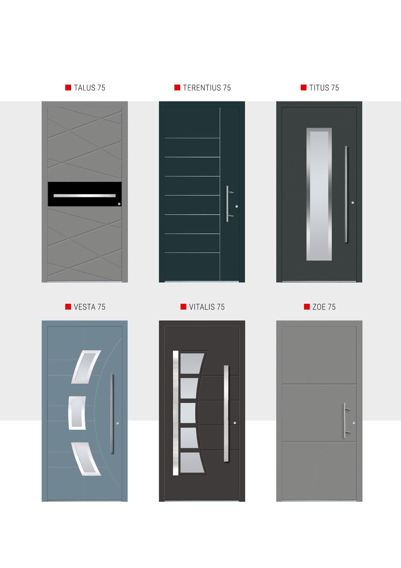 Elite 75 Aluminiumhaustüren