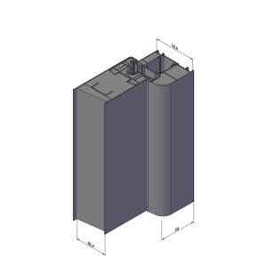 Aluminium-Haustür · Hochwertig · Energiesparend · Modell: JWC01 · Farbe: Anthrazit · Maße: Sondermaße · Serie: A600-S2