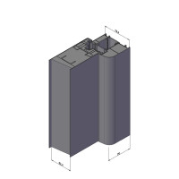 Aluminium-Haustür · Hochwertig · Energiesparend · Modell: JWC04 · Farbe: Anthrazit · Maße: Standardmaß 98 x 208 cm · Serie: A600-S2