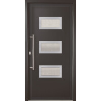 Kunststoff Haustür · Modell KL768S2 · Farben: Weiß, Grau, Anthrazit, Golden Oak oder Mahagoni (Braun) · Maßanfertigung cm genau · nach innen & außen öffnend wählbar · inklusive hochwertigem Griffset aus Edelstahl · Serie KL700S2