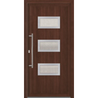 Kunststoff Haustür · Modell KL768S2 · Farben: Weiß, Grau, Anthrazit, Golden Oak oder Mahagoni (Braun) · Maßanfertigung cm genau · nach innen & außen öffnend wählbar · inklusive hochwertigem Griffset aus Edelstahl · Serie KL700S2