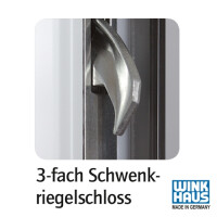 Aluminium-Haustür · Hochwertig · Sicher & Energiesparend · Modell: A604-3D-S2 · Farbe: Grau RAL 7001 · Maßanfertigung cm genau · inklusive hochwertigem Griffset· Serie: A600-3D-S2