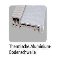 Aluminium-Haustür · Hochwertig · Sicher & Energiesparend · Modell: A629-3D-S2 · Farbe: Grau RAL 7001 · Maßanfertigung cm genau · inklusive hochwertigem Griffset· Serie: A600-3D-S2