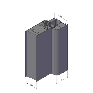 Lagerware: Aluminium-Haustür · Hochwertig · Energiesparend · Modell: JWC04 · Farbe: Anthrazit · Maße: Standardmaß 108 x 208 cm · DIN: Rechts