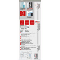 Zweiflügeliges Gealan Garagentor aus Kunststoff · Doppeltür für Garage & Werkstatt · Modell G7424S2 (ohne Glas) · genutete Füllung· Farbe: Weiß · Maßanfertigung · asymmetrische Teilung · Serie G74S2