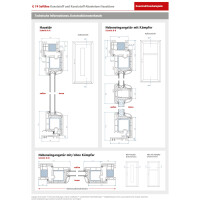 Zweiflügeliges Gealan Garagentor aus Kunststoff · Doppeltür für Garage & Werkstatt · Modell G7424S2 (ohne Glas) · genutete Füllung· Farbe: Weiß · Maßanfertigung · asymmetrische Teilung · Serie G74S2