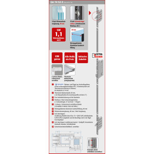 Zweiflügeliges Gealan Garagentor Kunststoff-Aluminium · Doppeltür für Garage & Werkstatt · GA7409S2-3 · 3-Fach Glas · 40 mm Aluminium Füllung · Farben: Weiß, Grau, Anthrazit · Maßanfertigung cm genau · nach innen & außen öffnend · Serie GA74S2-3