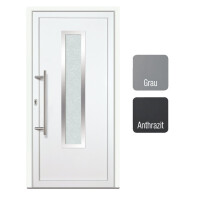 Gealan Kunststoff-Aluminium Haustür · GA7429S2-3 · 3-Fach Glas · 40 mm Aluminium Füllung · Farben: Weiß, Grau, Anthrazit · Maßanfertigung cm genau · nach innen & außen öffnend · inklusive hochwertigem Griffset aus Edelstahl · Serie GA74S2-3