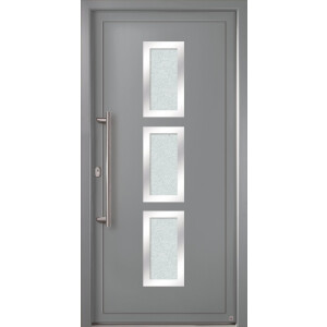 Gealan Kunststoff-Aluminium Haustür · GA7431S2-3 · 3-Fach Glas · 40 mm Aluminium Füllung · Farben: Weiß, Grau, Anthrazit · Maßanfertigung cm genau · nach innen & außen öffnend · inklusive hochwertigem Griffset aus Edelstahl · Serie GA74S2-3