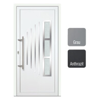 Gealan Kunststoff-Aluminium Haustür · GA7439S2-3 · 3-Fach Glas · 40 mm Aluminium Füllung · Farben: Weiß, Grau, Anthrazit · Maßanfertigung cm genau · nach innen & außen öffnend · inklusive hochwertigem Griffset aus Edelstahl · Serie GA74S2-3