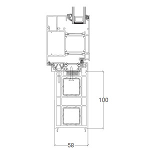 100 mm PVC -Bodeneinstandsprofile mit...