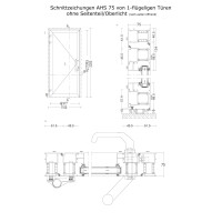 Aluhaus AHS75 Premium Aluminium Nebeneingangstür · Ladentür · Garagentür · Modell AHS75-72 (2 x Füllung) · Aluminium Füllung XPS · Große Farbauswahl · Maßanfertigung cm genau · nach innen & außen öffnend ·  Serie AHS 75