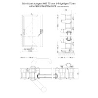 Aluhaus AHS75 Premium Aluminium Nebeneingangstür · Ladentür · Garagentür · Modell AHS75-72 (2 x Füllung) · Aluminium Füllung XPS · Große Farbauswahl · Maßanfertigung cm genau · nach innen & außen öffnend ·  Serie AHS 75