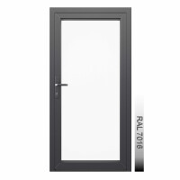 Aluhaus AHS75 Premium Aluminium Vollglas Haustür · Ladentür · Garagentür · Modell AHS75-27 (Vollglas) · VSG-Glas · Große Farbauswahl · Maßanfertigung cm genau · nach innen & außen öffnend ·  Serie AHS 75