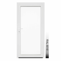 Aluhaus AHS75 Premium Aluminium Vollglas Haustür · Ladentür · Garagentür · Modell AHS75-27 (Vollglas) · VSG-Glas · Große Farbauswahl · Maßanfertigung cm genau · nach innen & außen öffnend ·  Serie AHS 75