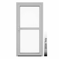 Aluhaus AHS75 Premium Aluminium Vollglas Haustür · Ladentür · Garagentür · Modell AHS75-71 (2 x Glas) · VSG-Glas · Große Farbauswahl · Maßanfertigung cm genau · nach innen & außen öffnend ·  Serie AHS 75