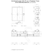 Aluhaus AHS75 Premium Aluminium Zweiflügelige Tür / Tor · Doppeltür · Haustür · Nebeneingangstor · Modell AHS75-12 · Aluminium Füllung · Große Farbauswahl · Maßanfertigung cm genau · nach innen & außen öffnend ·  Serie AHS 75