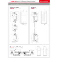 Zweiflügliges Garagentor aus Kunststoff · Doppeltür für Garage & Werkstatt · Modell KL709S2 (1/3 Glas)  · Farben: Weiß · Maßanfertigung · nach innen & außen öffnend wählbar · Serie KL700S2