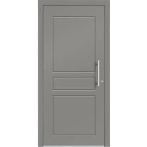 Aluhaus ELITE 75-30 Aluminium Haustür in Kassettenform ·Modell Emma · Jugendstil Kassettentür · Klassisch · Flächenbündig & Flügelüberdeckend  · Große Farbauswahl · Maßanfertigung cm genau · nach innen & außen öffnend ·  Serie: Elite Comfort 75