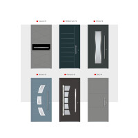 Aluhaus ELITE 75-30 Aluminium Haustür · Modell Idalia · Schlicht · Quadratische Fenster - Flächenbündig & Flügelüberdeckend  · Große Farbauswahl · Maßanfertigung cm genau · nach innen & außen öffnend ·  Serie: Elite Comfort 75 Save