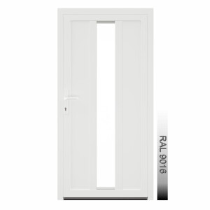 Aluhaus AHS75 Premium Aluminium Vollglas Haustür · Ladentür · Garagentür · Modell AHS75-74 (1 x Glas, 2 x Füllung) · VSG-Glas · Große Farbauswahl · Maßanfertigung cm genau · nach innen & außen öffnend ·  Serie AHS 75