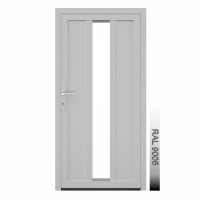 Aluhaus AHS75 Premium Aluminium Vollglas Haustür · Ladentür · Garagentür · Modell AHS75-74 (1 x Glas, 2 x Füllung) · VSG-Glas · Große Farbauswahl · Maßanfertigung cm genau · nach innen & außen öffnend ·  Serie AHS 75