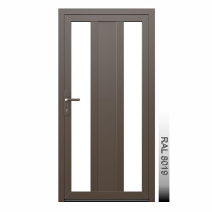 Aluhaus AHS75 Premium Aluminium Vollglas Haustür · Ladentür · Garagentür · Modell AHS75-75 (2 x Glas, 1 x Füllung) · VSG-Glas · Große Farbauswahl · Maßanfertigung cm genau · nach innen & außen öffnend ·  Serie AHS 75