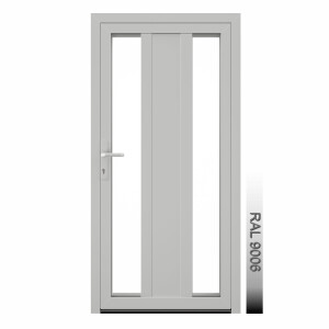 Aluhaus AHS75 Premium Aluminium Vollglas Haustür · Ladentür · Garagentür · Modell AHS75-75 (2 x Glas, 1 x Füllung) · VSG-Glas · Große Farbauswahl · Maßanfertigung cm genau · nach innen & außen öffnend ·  Serie AHS 75