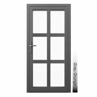 Aluhaus AHS75 Premium Aluminium Vollglas Haustür · Ladentür · Garagentür · Modell AHS75-61 (6 x Glas)· VSG-Glas · Große Farbauswahl · Maßanfertigung cm genau · nach innen & außen öffnend ·  Serie AHS 75