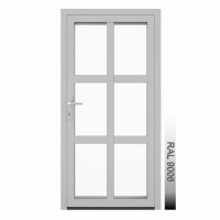 Aluhaus AHS75 Premium Aluminium Vollglas Haustür · Ladentür · Garagentür · Modell AHS75-61 (6 x Glas)· VSG-Glas · Große Farbauswahl · Maßanfertigung cm genau · nach innen & außen öffnend ·  Serie AHS 75