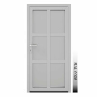 Aluhaus AHS75 Premium Aluminium Vollglas Haustür · Ladentür · Garagentür · Modell AHS75-62 (6 x Füllung)· VSG-Glas · Große Farbauswahl · Maßanfertigung cm genau · nach innen & außen öffnend ·  Serie AHS 75