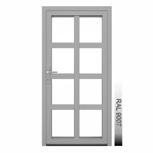 Aluhaus AHS75 Premium Aluminium Vollglas Haustür · Ladentür · Garagentür · Modell AHS75-63 (8 x Glas)· VSG-Glas · Große Farbauswahl · Maßanfertigung cm genau · nach innen & außen öffnend ·  Serie AHS 75