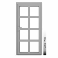 Aluhaus AHS75 Premium Aluminium Vollglas Haustür · Ladentür · Garagentür · Modell AHS75-63 (8 x Glas)· VSG-Glas · Große Farbauswahl · Maßanfertigung cm genau · nach innen & außen öffnend ·  Serie AHS 75