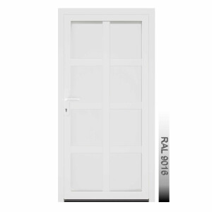 Aluhaus AHS75 Premium Aluminium Vollglas Haustür · Ladentür · Garagentür · Modell AHS75-64 (8 x Füllung)· VSG-Glas · Große Farbauswahl · Maßanfertigung cm genau · nach innen & außen öffnend ·  Serie AHS 75