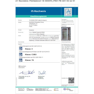 Premium Aluminium Haustür Nebeneingangstür in Moosgrün / Grün · Maßanfertigung cm genau · Modell AHS75-61-G · Serie Aluhaus AHS75