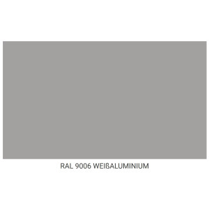 Außenfarbe: Weißaluminium  RAL 9006