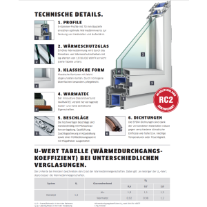 Premium Kunststoff Nebeneingangstür · Ladentür · Garagentür · Modell VEKA70-2-01 (mit1/3 Glas & 2/3 Füllung) · VSG-Glas · Große Farbauswahl · Maßanfertigung cm genau · nach innen oder außen öffnend ·  Serie VEKA70-2