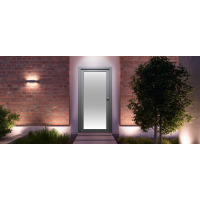 VEKA 70 Premium Kunststoff Nebeneingangstür · Ladentür · Garagentür · Modell VEKA70-01 (mit1/3 Glas & 2/3 Füllung) · VSG-Glas · Große Farbauswahl · Maßanfertigung cm genau · nach innen oder außen öffnend ·  Serie VEKA 70