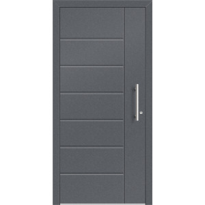 Aluhaus ELITE 75-30 Aluminium Haustür · Modell Terentius  · Ohne Glas · Lisenentür - Flächenbündig & Flügelüberdeckend  · Große Farbauswahl · Maßanfertigung cm genau · nach innen & außen öffnend ·  Serie: Elite Comfort 75