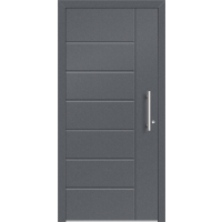 Aluhaus ELITE 75-30 Aluminium Haustür · Modell Terentius  · Ohne Glas · Lisenentür - Flächenbündig & Flügelüberdeckend  · Große Farbauswahl · Maßanfertigung cm genau · nach innen & außen öffnend ·  Serie: Elite Comfort 75