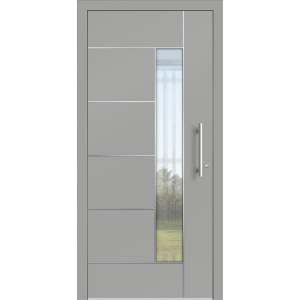 Aluhaus ELITE 75/90-50 Premium Aluminium Haustür · Modell Agapit · VSG-Glas · Flächenbündig & Flügelüberdeckend  · Große Farbauswahl · Maßanfertigung cm genau · nach innen & außen öffnend · Serie Elite Comfort 75 Save 75/90