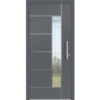 Aluhaus ELITE 75/90-50 Premium Aluminium Haustür · Modell Agapit · VSG-Glas · Flächenbündig & Flügelüberdeckend  · Große Farbauswahl · Maßanfertigung cm genau · nach innen & außen öffnend · Serie Elite Comfort 75 Save 75/90