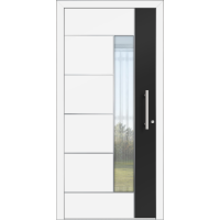 Aluhaus ELITE 75/90-50 Premium Aluminium Haustür · Modell Agapit · VSG-Glas · Flächenbündig & Flügelüberdeckend  · Große Farbauswahl · Maßanfertigung cm genau · nach innen & außen öffnend · Serie Elite Comfort 75 Save 75/90