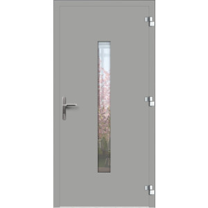 Aluhaus ELITE 75/90-50 Premium Aluminium Haustür · Modell Aretas · Modern ·  Design einer Fahrstuhltür · Flächenbündig & Flügelüberdeckend  · Große Farbauswahl · Maßanfertigung cm genau · nach innen & außen öffnend ·  Serie: Elite Comfort 75 Save 75/90