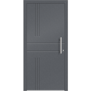 Aluhaus ELITE 75/90-50 Premium Aluminium Haustür · Modell Argea · Individuelles Design · Lisenentür · Flächenbündig & Flügelüberdeckend  · Große Farbauswahl · Maßanfertigung cm genau · nach innen & außen öffnend ·  Serie: Elite Comfort 75 Save 75/90