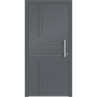 Aluhaus ELITE 75/90-50 Premium Aluminium Haustür · Modell Argea · Individuelles Design · Lisenentür · Flächenbündig & Flügelüberdeckend  · Große Farbauswahl · Maßanfertigung cm genau · nach innen & außen öffnend ·  Serie: Elite Comfort 75 Save 75/90