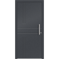 Aluhaus ELITE 75/90-50 Premium Aluminium Haustür · Modell Argea · Individuelles Design · Lisenentür · Flächenbündig & Flügelüberdeckend  · Große Farbauswahl · Maßanfertigung cm genau · nach innen & außen öffnend ·  Serie: Elite Comfort 75 Save 75/90