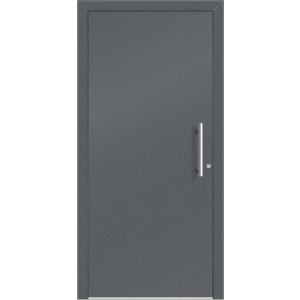 Aluhaus ELITE 75/90-50 Premium Aluminium Haustür · Modell Flat · Schlicht · Glatt · Ohne Glas - Flächenbündig & Flügelüberdeckend  · Große Farbauswahl · Maßanfertigung cm genau · nach innen & außen öffnend ·  Serie: Elite Comfort 75 Save 75/90