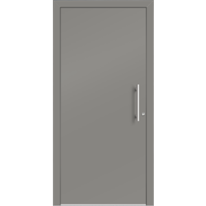 Aluhaus ELITE 75/90-50 Premium Aluminium Haustür · Modell Flat · Schlicht · Glatt · Ohne Glas - Flächenbündig & Flügelüberdeckend  · Große Farbauswahl · Maßanfertigung cm genau · nach innen & außen öffnend ·  Serie: Elite Comfort 75 Save 75/90